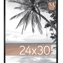 MCS Original Poster Frame 24x30 Black Lightweight Vertical & Horizontal Wall Hanging Large Picture Frame for Posters, Art Prints & Gallery Wall (2-Pack)