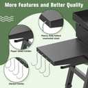 Griddle Side Shelf for Blackstone 17" and 22" Griddle Stand 5013, Griddle Table for Blackstone Griddle Stand with Sideshelf, Tool Hooks, Paper Towel Holder, Fit for 17 22 Inch Propane Table Top