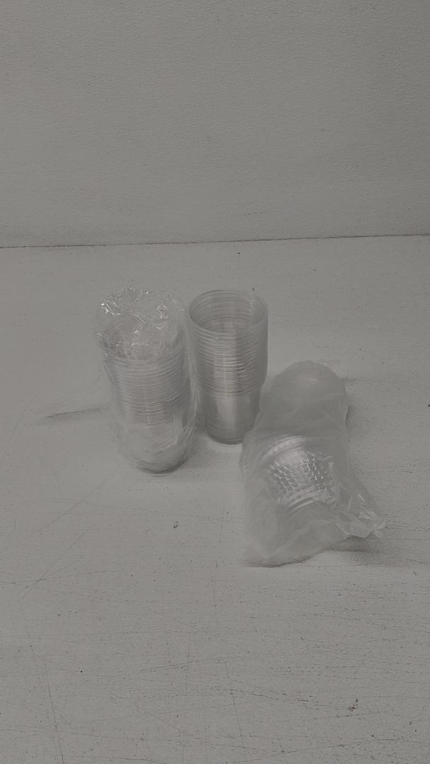 {5 oz,35 Cups} Clear Diposable Plastic Portion Cups With Lids