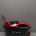 O-Cedar EasyWring Microfiber Spin Mop, Bucket Floor Cleaning System, Red, Gray, Standard