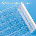 5 Pack Plastic Test Tube Rack, 50 Holes Lab Rack Holder for 16mm Tubes, Detachable, Transparent