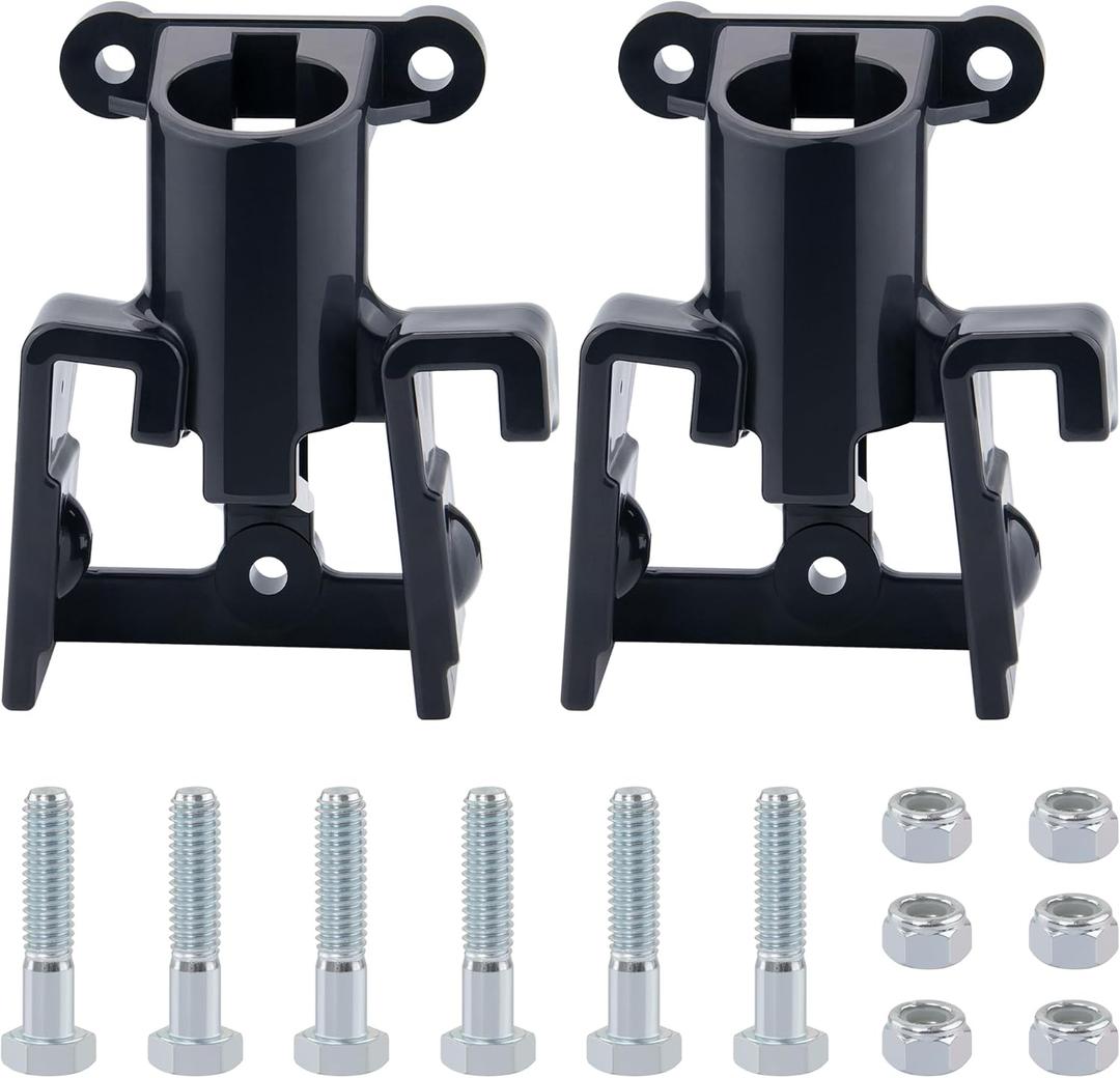 2PCS Gladhand Holder, Dazakoot Gladhand Bracket with Bolts and Nuts, Single Plugs and 2 Gladhand Holder for Semi Truck,Air Brake Coiled and Electric Power Cable Organizer Bracket w/Mounting Kit
