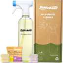 flowcheer Multi-Purpose Cleaner Starter Kit-Lavender and Lemon Scent all purpose cleaner concentrate,cleaning tablets (6 Refill tablets) with Reusable Spray Bottle Multi-Surface Cleaner, 6x17fl oz