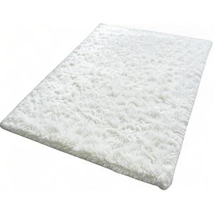 Kate Ultra-Soft Fluffy Faux Fur Rug Photography Mat for Product Photography, Flat Lay Background, Baby & Pet Photo Shoot Prop, Plush Shag Carpet for Bedroom, Living Room, Nursery - White,5x8ft