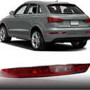 Rear Bumper Brake Tail Light Kit Compatible with Audi Q3 SUV 2016-2018 Left Driver Side Lower Rear Tail Fog Lamp Replace (Left Driver Side)