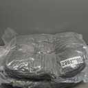 Quilmfoam 16.5"x15.5" Kitchen Chair Cushions Set of 4 for Dining Chair, Soft Tufted Non-Slip Memory Foam Seat Cushion with Ties for Indoor Kitchen Dining Furniture, Dark Grey