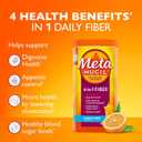 Metamucil 4-in-1 Daily Fiber Supplement, Psyllium Husk Powder for Digestive Health, Sugar-Free Fiber Supplement, Orange, Naturally Sourced Psyllium Husk Powder, 180 teaspoons (2.3 Pound (Pack of 1))