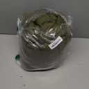 Women's Winter Thickened Down Jacket Warm Long Puffer Coat Waterproof Parka with Faux Fur Removable Hood (Large, Army Green)