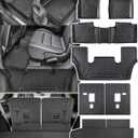 for Dodge Durango 2016-2025 2026 6 Seats Floor Mats Cargo Liner All Weather Protector Heavy Duty TPE Waterproof Anti-Slip Tech Mats for Durango 2017 2018 2019 2020 2021 2022 2023 2024 Accessories