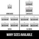 GORILLA GRIP Heavy Duty Couch Cushion Support Board to Fix Sagging Sofas, 21.5 x 70 Sofa, Thick Plywood Boards Add Strong Seat Supports, Stays in Place, Replacement Stuffing Under Couches, Grey