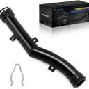 Upgraded Aluminum Engine Cooling Water Pipe compatible with Mini Cooper R55 R56 R57 R58 R59 R60 R61, Thermostat to Water Pump Hose Replace 11537589713