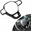 Steering Wheel Cover Trims for Honda Civic 2022-2026, for CRV CR-V 2023 2024 2025 2026 Accessories Car Sporty Interior Decal (Black)