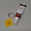 Silicone Caulk 4.23 Fl Oz for Kitchen & Bathroom - White, Waterproof Silicone Sealant for Window Toilet Sink Door Caulking Sealant Stronger Adhesion Shrink & Crack Proof (1 Pack)