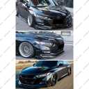 Front Bumper Lip Compatible with 2018-2020 Honda Accord, ACR JDM Style 5Pcs Air Dam Spoiler Splitter Fit for EX EX-L LX SE Sport Touring Hybrid, Protection Body Kit (Glossy Black)