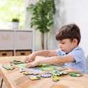 Melissa & Doug Wooden Animal Chase Jigsaw Spinning Gear Puzzle  24 Pieces Wooden Puzzle for Toddlers and Preschoolers, for Boys and Girls Ages 3+