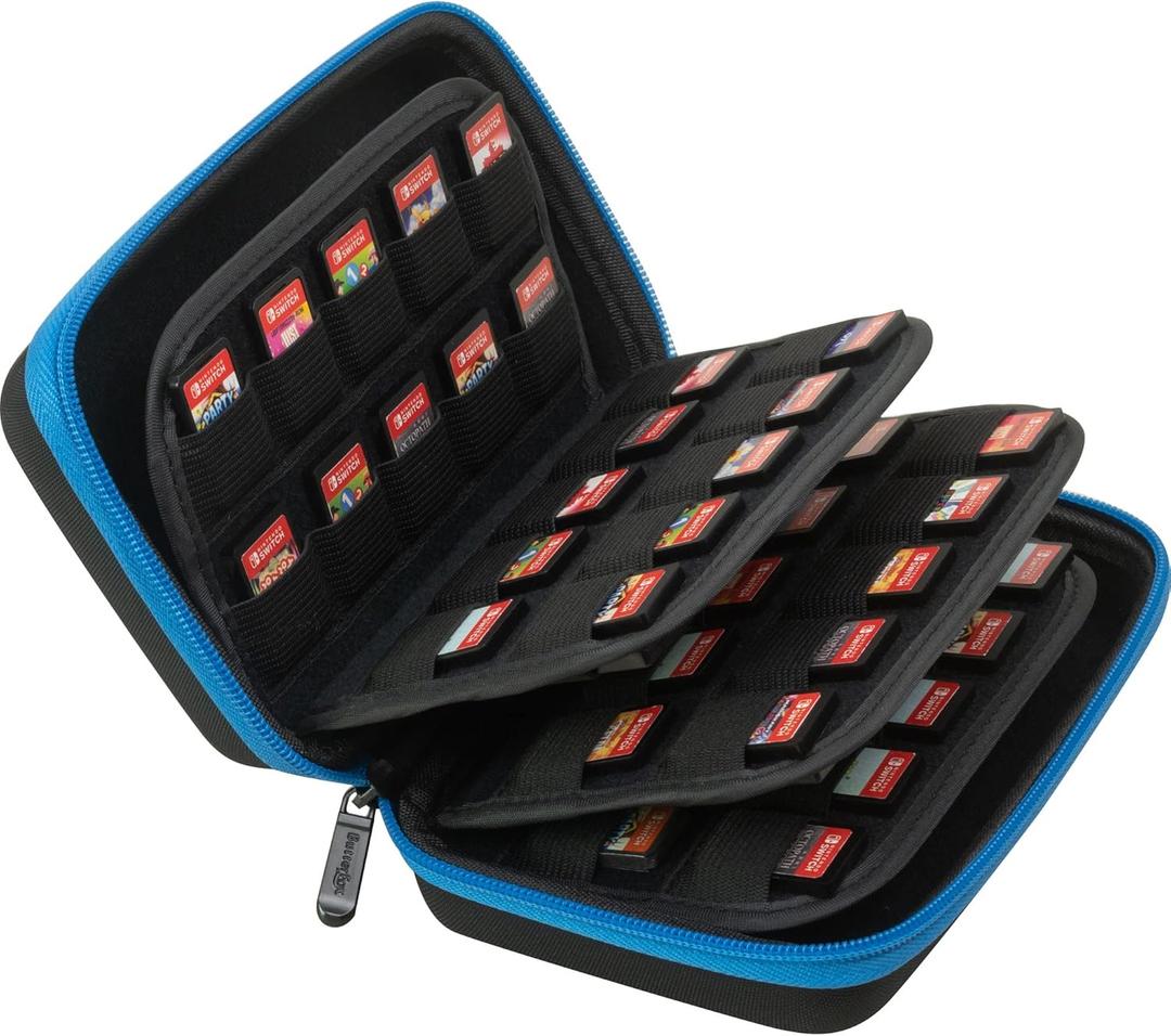 ButterFox 32-120 Switch Game Case for Nintendo Switch, Switch Game Card Storage Holder or SD Memory Card Case (80 Black)