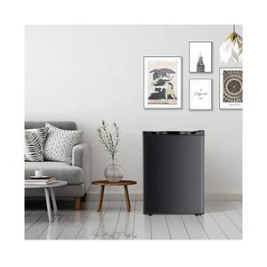 Upright Freezer 3.0 Cu.ft, Compact Mini Freezer with Reversible Single Door, Temperature Control, Removable Shelves, Small freezer Stainless Steel for Dorms Home Office, Black