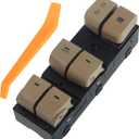 93570-3X000YDA Beige Master Power Window Switch Compatible with Elantra 2011 2012 2013 2014 2015 1.8L 2.0L L4(AUTO)