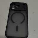 CANSHN Magnetic Compatible with iPhone 17 Pro Case, Upgraded [Full Camera Protection] [Compatible with Magsafe] [Translucent Matte] Shockproof Protective Phone Cover 6.3 Inch - Black