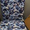 Arden 2-Pack Outdoor Patio Dining Chair Cushion, 20x44, Rain-Proof Seat Pad, Fade-Resistant Outdoor Cushion Blue Garden Floral