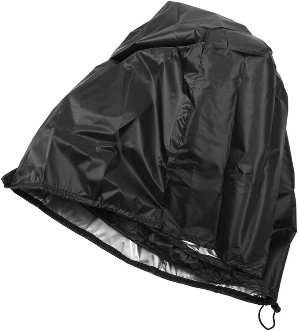 KESYOO Garden Wagon Rain Cover Wheelbarrow Waterproof Lawn Moving Outdoor Wagon Net Cover Protective Protection Trolley Foldable Folding Collapsible Cart Protector Black 420d Oxford Cloth