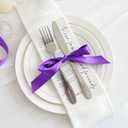 2 x MEEDEE Purple Ribbon 1 Inch Purple Satin Ribbon Lux Double Faced Satin Ribbons by 50 Yards Polyester Wrapping Ribbons for Crafts, Weddings, Flower Bouquet, Holiday Decorating