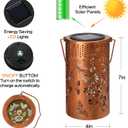 Solar Lanterns Outdoor Waterproof Butterfly Garden Decorations Gifts for Women Gifts for Mom Grandma Birthday Gifts Hanging Solar Lanterns Outdoor for Patio Decoration, Deck, Lawn, Passageway