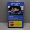 Deer Route Custom-Fit for Toyota Steering Wheel Cover, Premium Leather Car Steering Wheel Cover with Logo, Non-Slip, Breathable, for Toyota Accessories (D-Style, for Toyota)