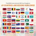 International Data SIM Card 5GB 30Days, 5G/4G LTE Coverage in USA and 49 Countries |UK, Europe, Asia, Oceania Prepaid Travel Data Only SIM for Portable WiFi Mobile Hotspot, Tablet, No Contract
