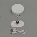 LED Wall Mounted Lights, Rechargeable Wall Sconces Lamp, 3 Color Temps & Remote and Touch, 360Rotation Dimmable Cordless Wall Light for Study Bedroom Reading Bedside(White, 1 Pack)