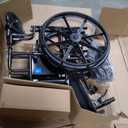 Medline Reclining Wheelchair, Desk-Length Arms and Elevating Leg Rests, 16" x 18" Seat (W x D)