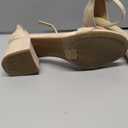 DREAM PAIRS Womens Low-Chunk Low Heel Pump Sandal (Beige) US: 7