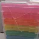 We R Craft & Photo Translucent Plastic Storage-15"X12"X5", W/16 Mini Cases
