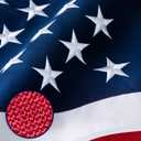 American Flag 8x12 ft Deluxe Super Tough Series, Heavy Duty Spun Polyester, 4 Brass Grommets, All Weather Extra Large US Flag USA High Wind with Embroidered Stars, Giant Big Flags Outdoor Outside