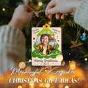 3 x Gift for Kid Ornament 2025  Merry Christmas Holiday Keepsake with Twinkle Star, Rustic Farmhouse Decoration for Family, Kids, Babys 1st Christmas, Friends & Gift Giving