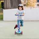 Voyager - Self-Balancing Toddler Kick Scooter, 3-Wheel Scooter with Light-Up Wheels, Extra Wide Deck, Foot Brake, Lean-to-Steer Design, 75 lb Limit, Ages 3+