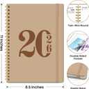 2026 Planner, Weekly and Monthly Calender Planner, Jan 2026 to Dec 2026, Hardcover 2026 Calendar Book with Tabs & Inner Pocket, Office Home School Supplies for Women & Men - A4 (8.5" x 11"), Oat Brown