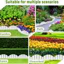 White Garden Edging Flexible Landscape Border with Anchoring Spikes for Lawn Flower Bed Outdoor Decor (20)