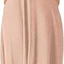 Wolddress Womens 2025 Casual Sleeveless Sundress Plus Size Loose Plain Long Summer Beach Maxi Dress with Pockets S-5X (Large, Apricot Pink)