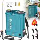 Battery Backpack Sprayer Compatible with Makita 18V Battery (Tool Only) 4.2 Gallon with Auto Mixer, 0100PSI Adj, Leak-Proof Metal Telescopic Wand 42", 6 Nozzles, Ergonomic Strap Ecarke Garden Sprayer