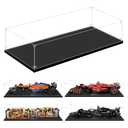 LILIKAKA Display Case for Lego 42206 Oracle Red Bull Racing RB20 F1, 42207 Ferrari SF-24 F1, 10292 Friends Apartments, 42141 McLaren F1 or 42171 Mercedes-AMG F1 W14 E, 27.5x13.8x5.9inch (70x35x15cm)