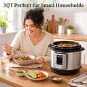 10-in-1 3QT Electric Pressure Cooker for Rice and Stews