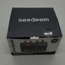 SEEDEEM 4 Slice Stainless Toaster with LCD Display, 7 Shade Settings, Wide Slots, Bagel/Defrost/Reheat Functions, Removable Crumb Tray, 1800W (7.3*10.6*11.2, Dark Metallic)