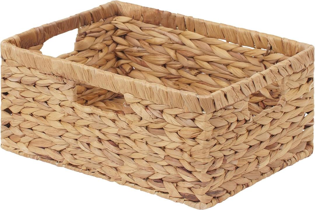 StorageWorks Large Wicker Baskets for Storage, Woven Basket for Gift, 1Pack