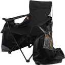 See-Through Hunting Ground Blind with Built-in Chair for Deer Hunting - 1 Person Pop-Up Camouflage Tent