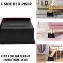 MYMULIKE Bed Risers 6 Inch Heavy Duty, Oversized Furnitures Risers 6 inch Support 6000 lbs, Bed Table Rising Blocks, Fits for Couch, Sofa, Chair, Furniture Lifts 2 Pack