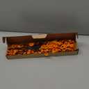 Lifelike Artificial Fall Eucalyptus Leaves Stems, 6Pcs 23.6'' Tall Fake Eucalyptus Stems Fall Leaf Branches for Vase Bouquets Farmhouse Autumn Party Centerpieces Floral Arrangements (Orange)