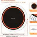 Trampoline Mat Replacement12.56FT Diameter Mat with 72 RingsFits 14FT Steel Frame,Fits 5.3"-5.7" Springs Excluding Springs and Frame