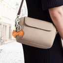 Bag Charm Cute Bow Tie Styled Bread Keychain Purse Charms for Women,Bag Charms for Handbags Fashion Keychain Gift (Brown)