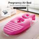 Inflatable Pregnancy Pillow, Full Body Pregnancy Mattress with Hole for Belly Chest/Head, Pregnancy Pillows for Prone Sleeping, Relieves Back Pain-Portable for Massage, Home, Travel-Pink